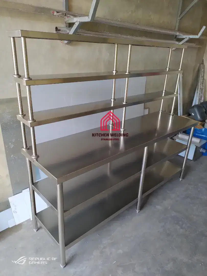 Meja stainless murah bisa Custom