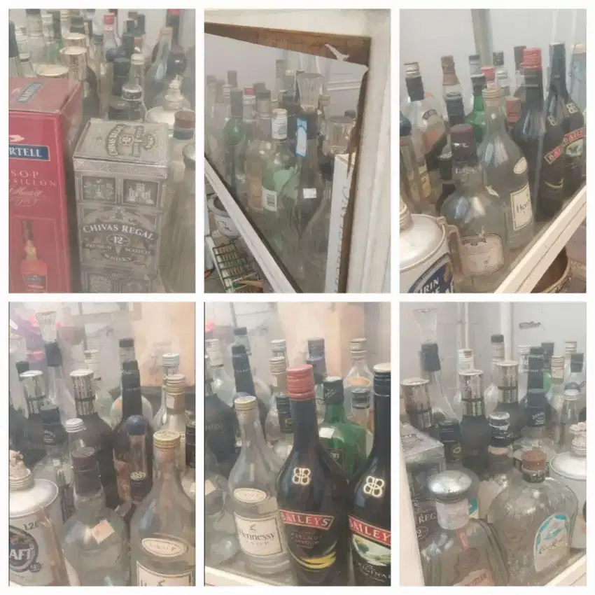 pajangan botol minuman antik
