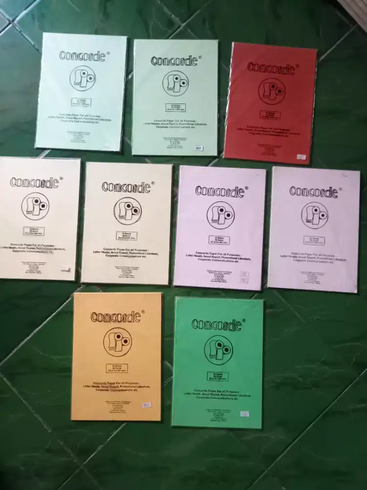 9 PAK KERTAS CONCORDE BARU A4 90 Gr isi 20 sheets