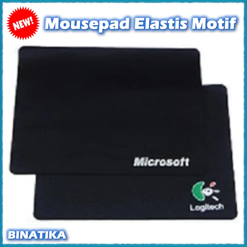 Mousepad Elastis Motif Microsoft Logitech Murah Berkualitas