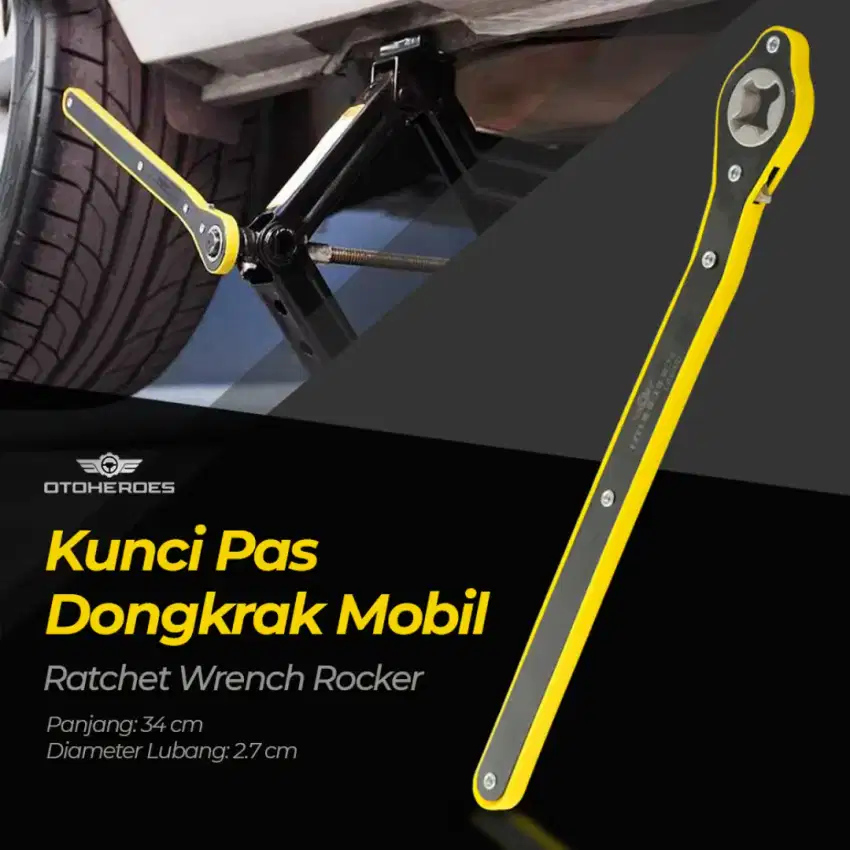 OTOHEROES Kunci Pas Dongkrak Mobil Ratchet Wrench Rocker GS205