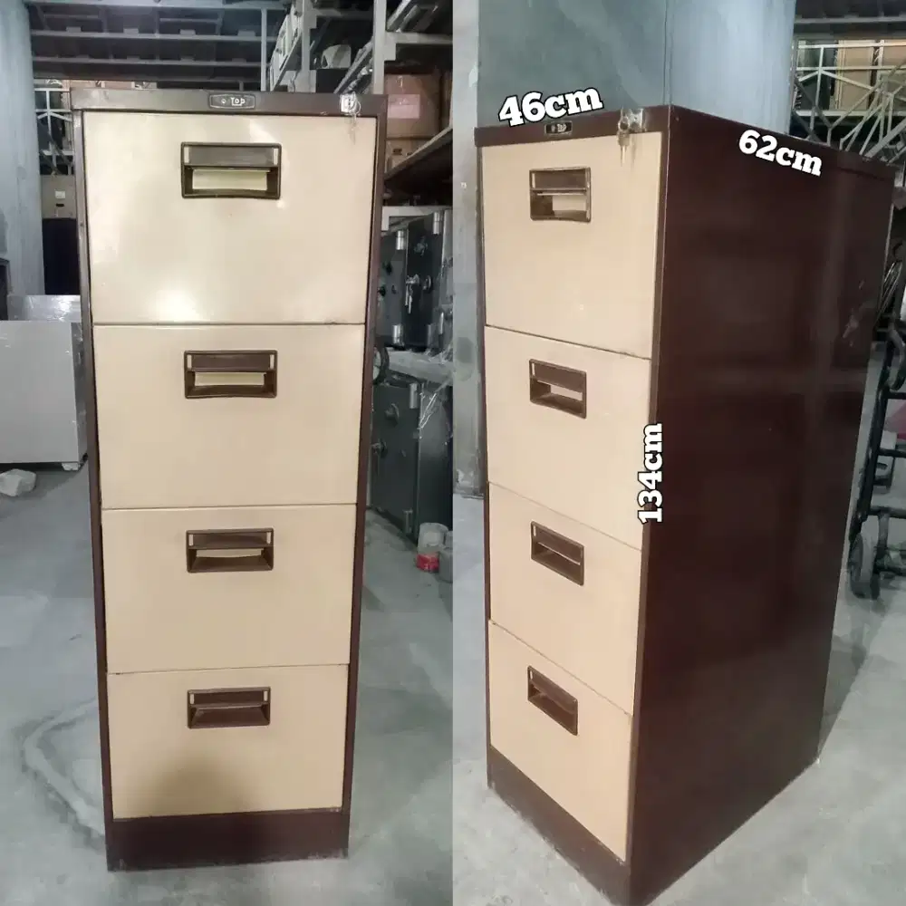Filling cabinet 4 laci merk TOP tebal 0,6mm lemari file laci kantor