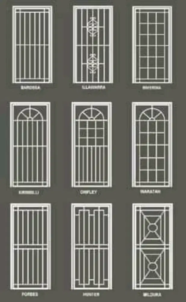 Tralis jendala minimalis