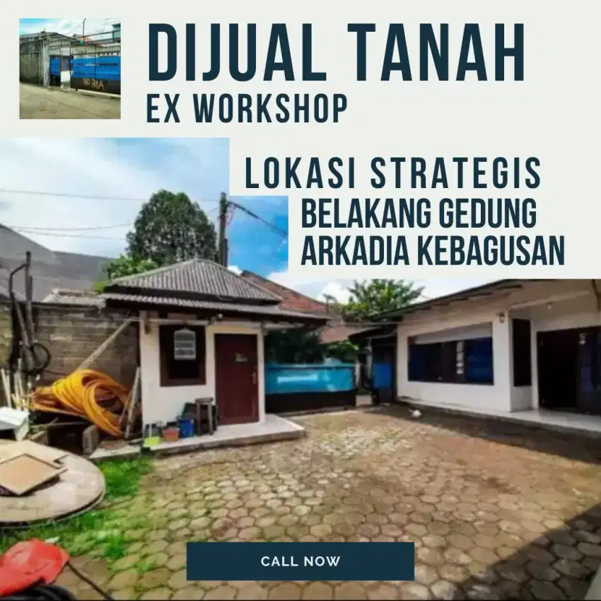 Dijual Tanah | Nego |  Lokasi Strategis Kebagusan Jaksel | EX Workshop