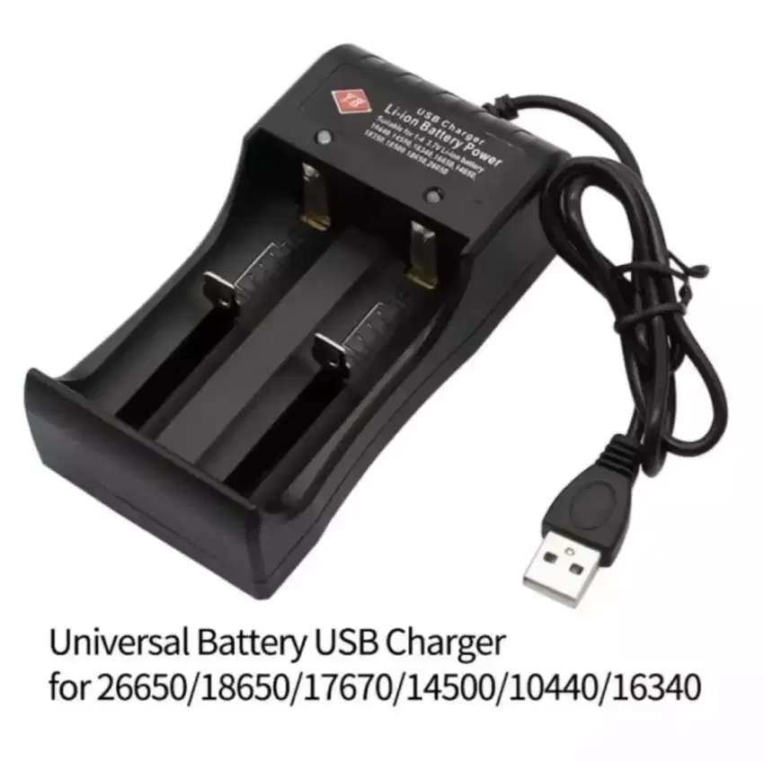 Charger Batrei USB 18650 2 Slot