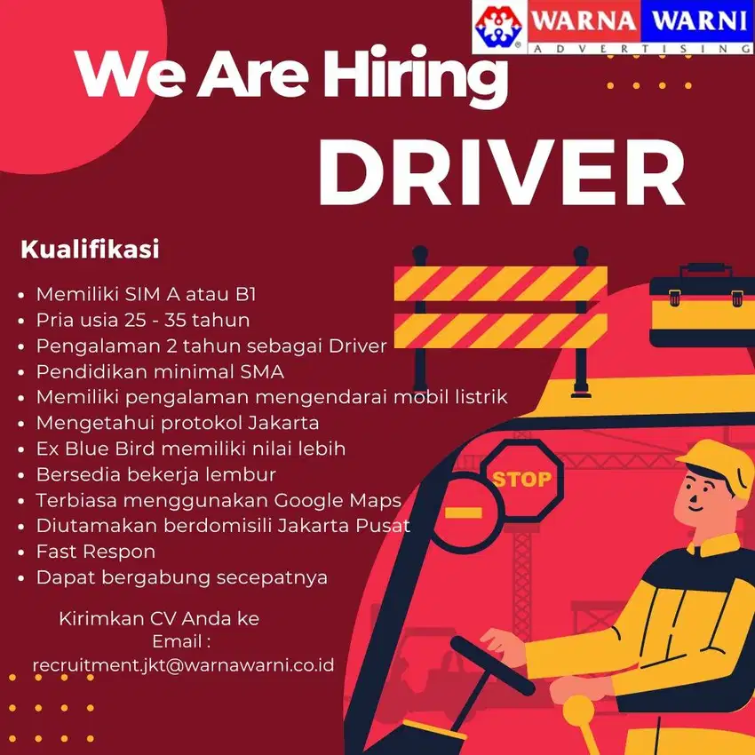 DRIVER OPERASIONAL (SIM A AKTIF)