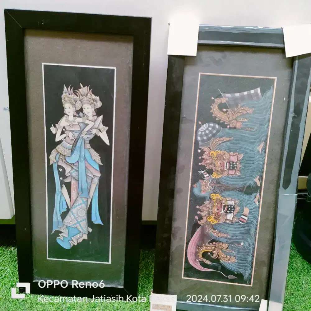 Lukisan orang bali ,dulu jual di Sarina 1 harga 500 sekrng jual 3 300