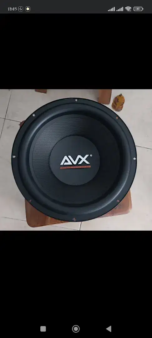 Subwoofer 12in merk AVX, kondisi baru, harga 400rb boz, di dps