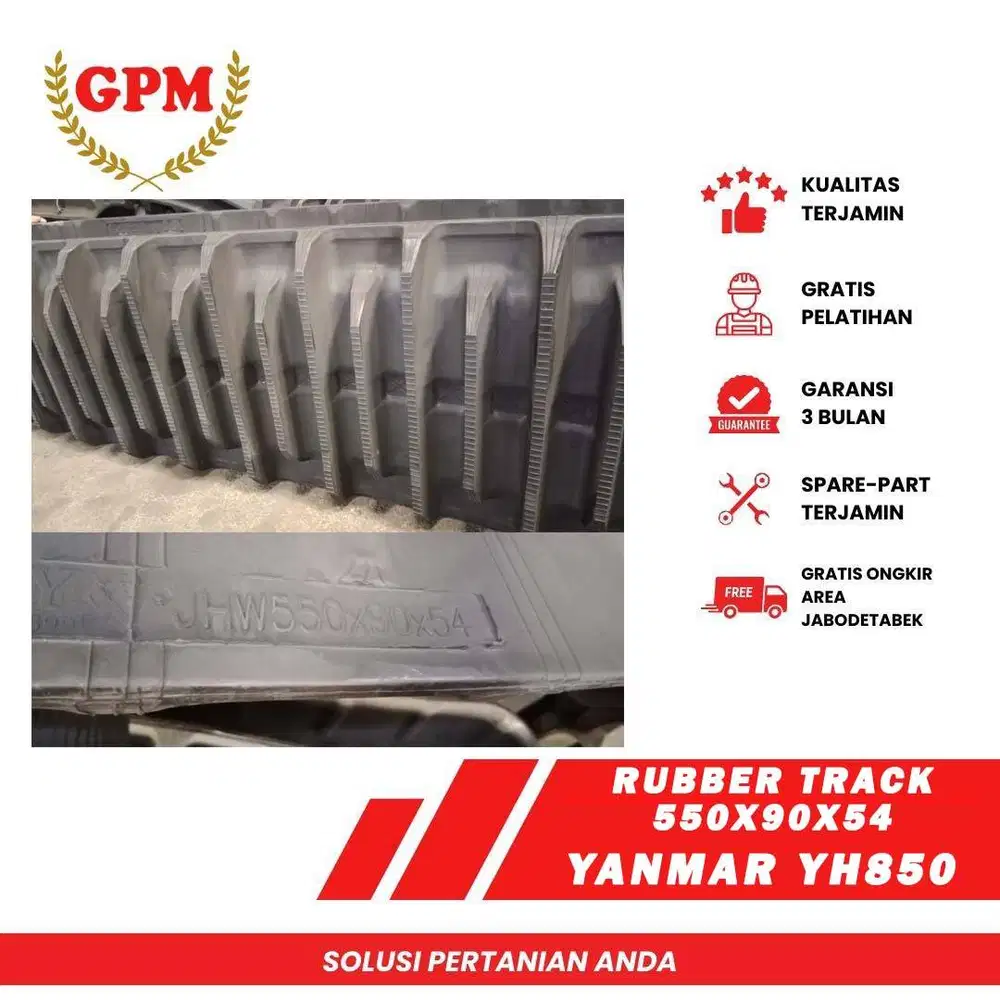Rubber Track 550x90x54