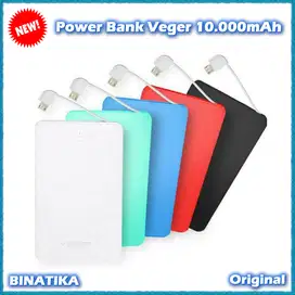 Original Power Bank Veger 10000 mAh Support Semua Jenis HP