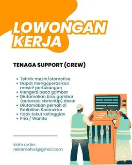Crew Helper Trampil & Cekatan