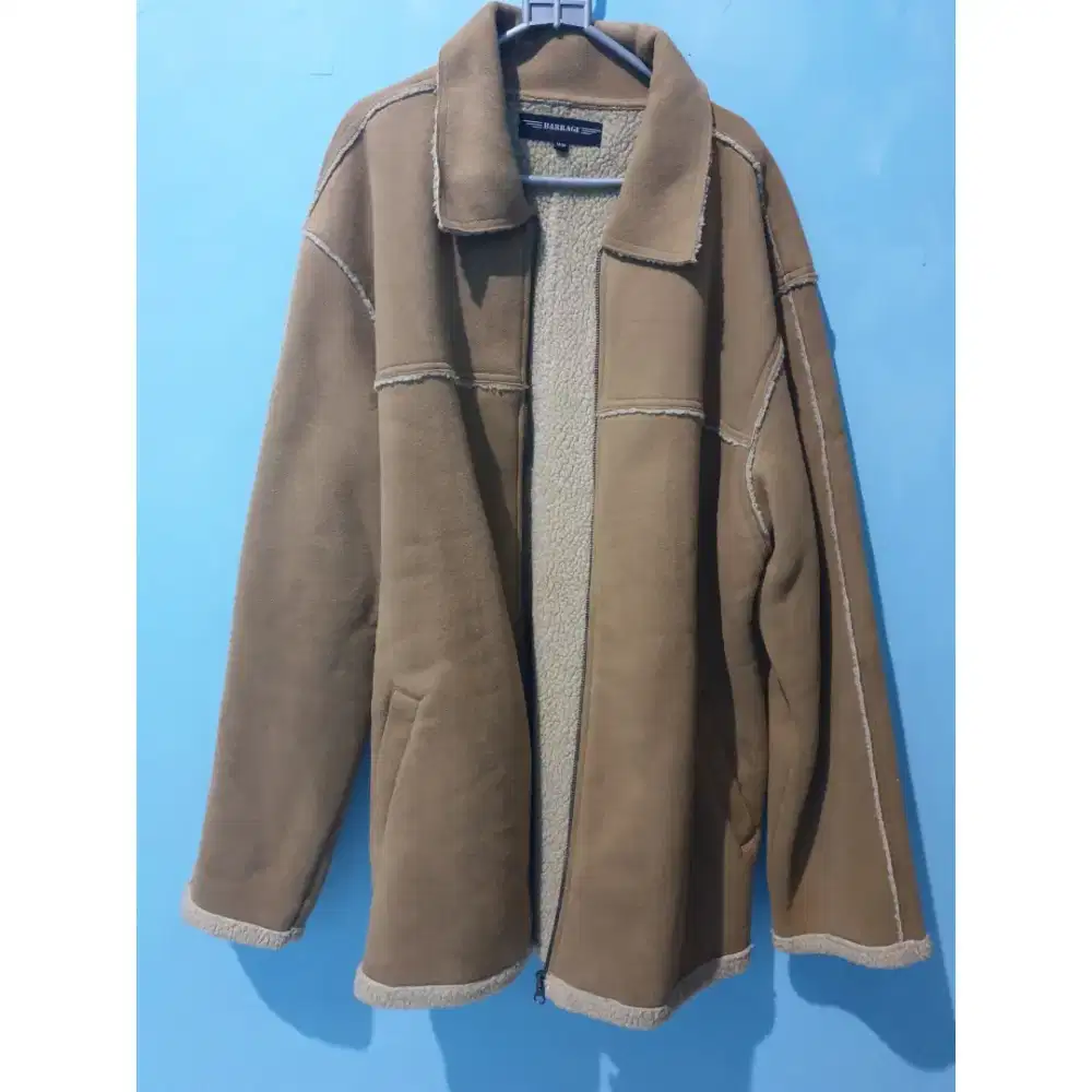 Jacket Pria Tebal warna Coklat