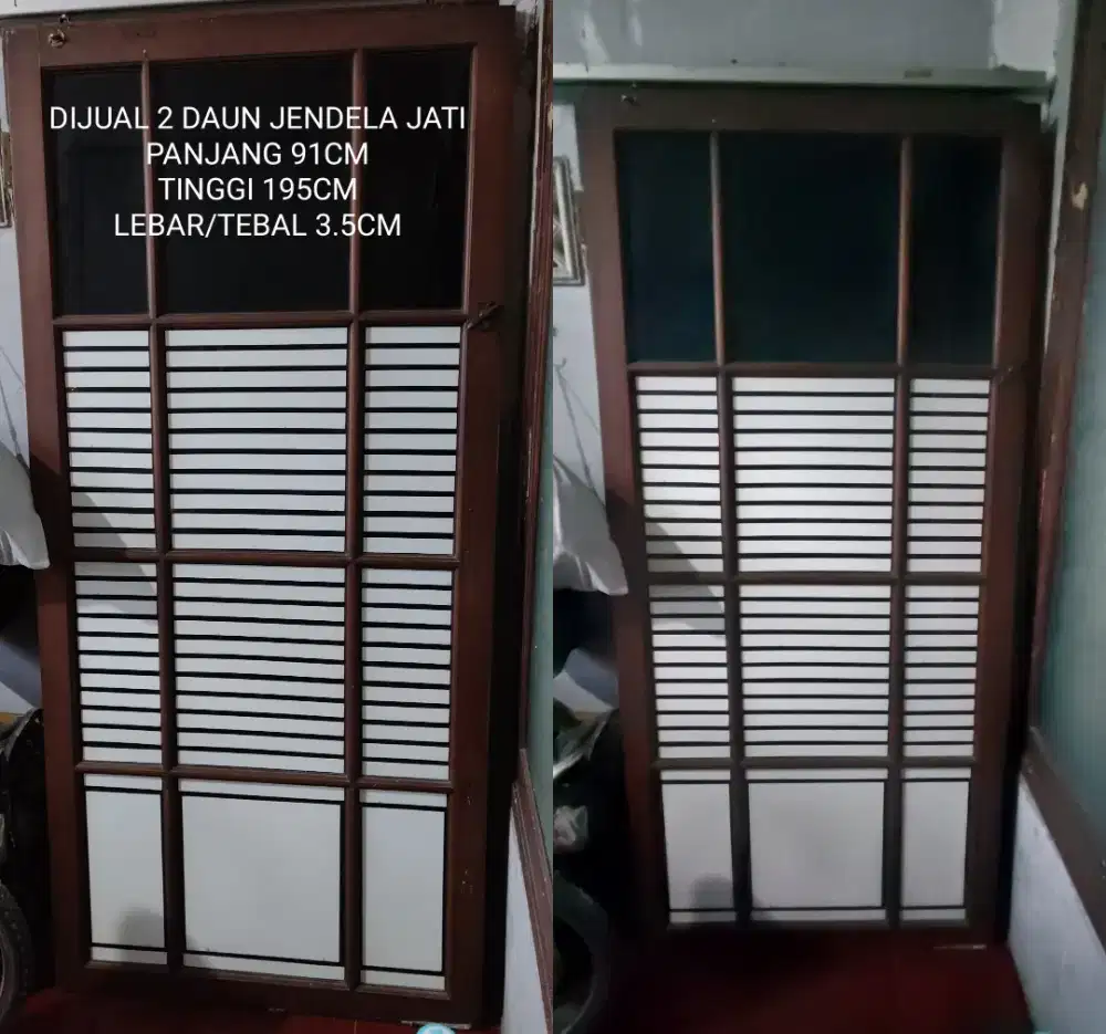 Daun Jendela Jati