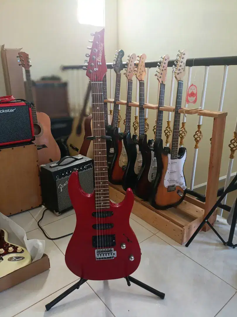 Gitar ibanez gio GSR180 R red merah original langka