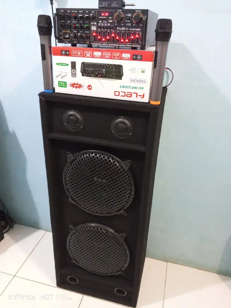 Paket sound karaoke 12 in doubele