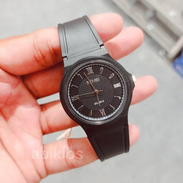 Jam tangan analog wanita atau anak simpel keren original 1422 hitam
