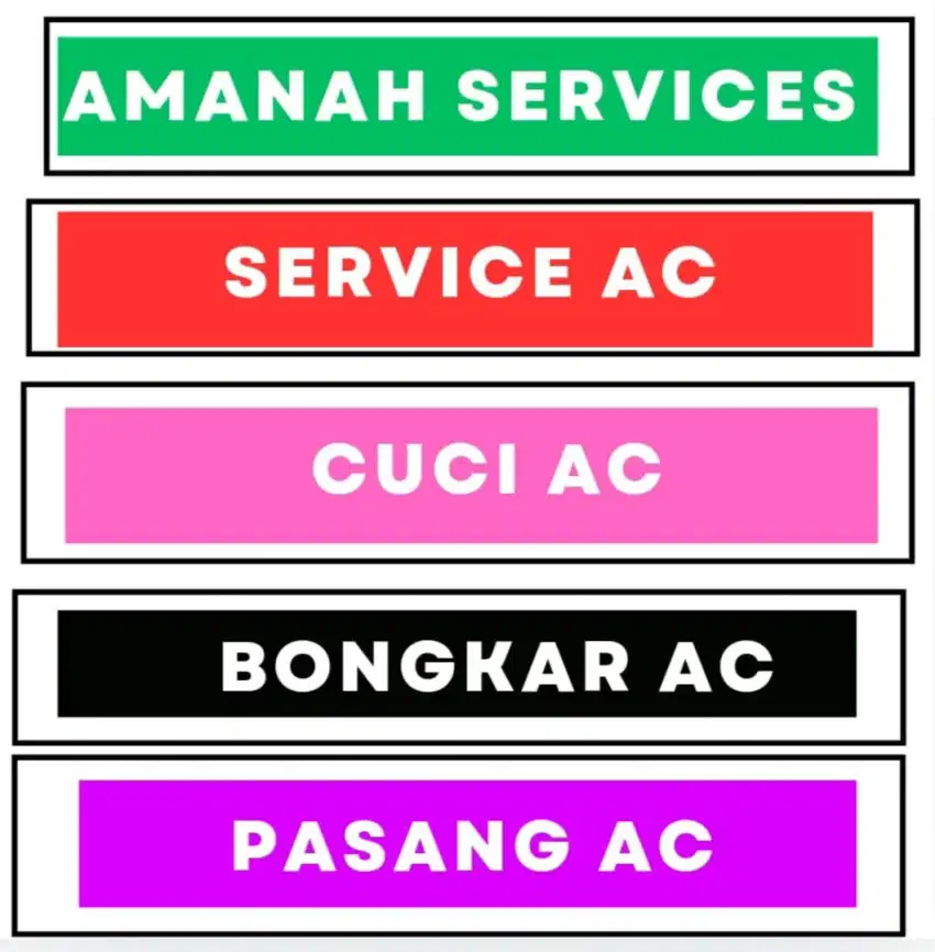 Cuci cuci AC, pasang AC, bongkar AC