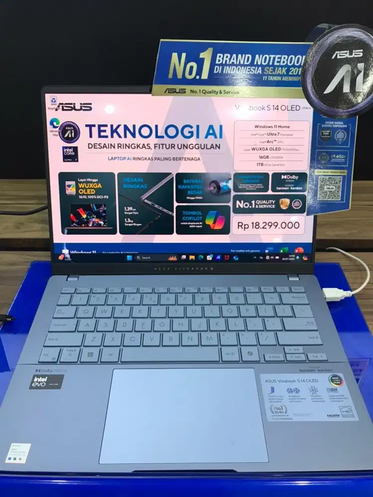 Kredit asus vivobook S 14 oled promo laptop bunga 0%