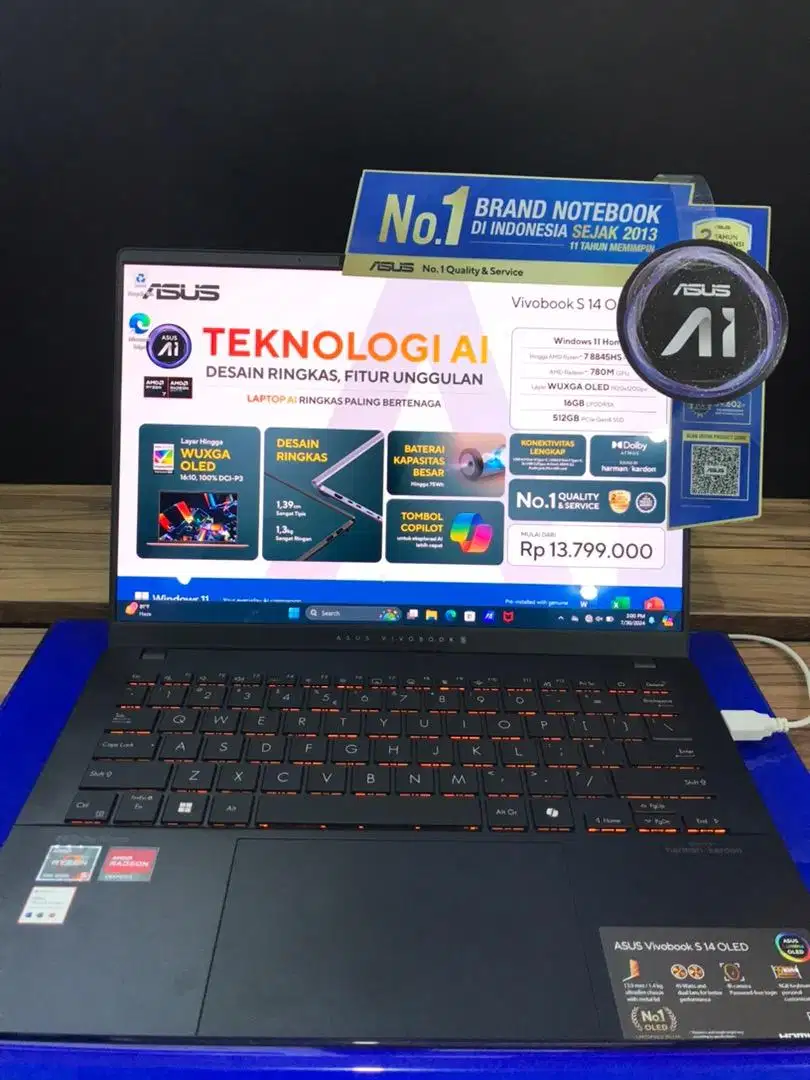 Kredi asus vivobook S 14 oled promo laptop bunga 0%