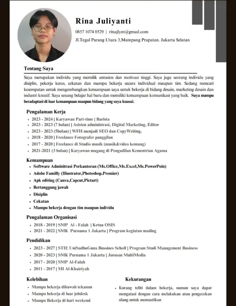 SEDANG MENCARI PEKERJAAN YANG BISA PART TIME