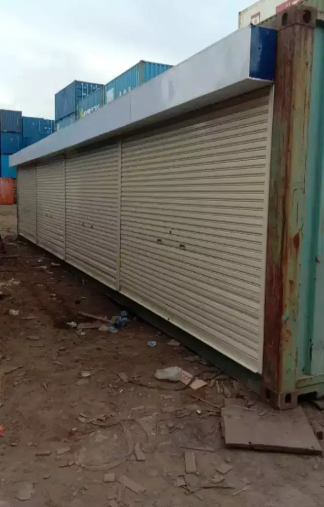 Rolling door folding gate kusen aluminium