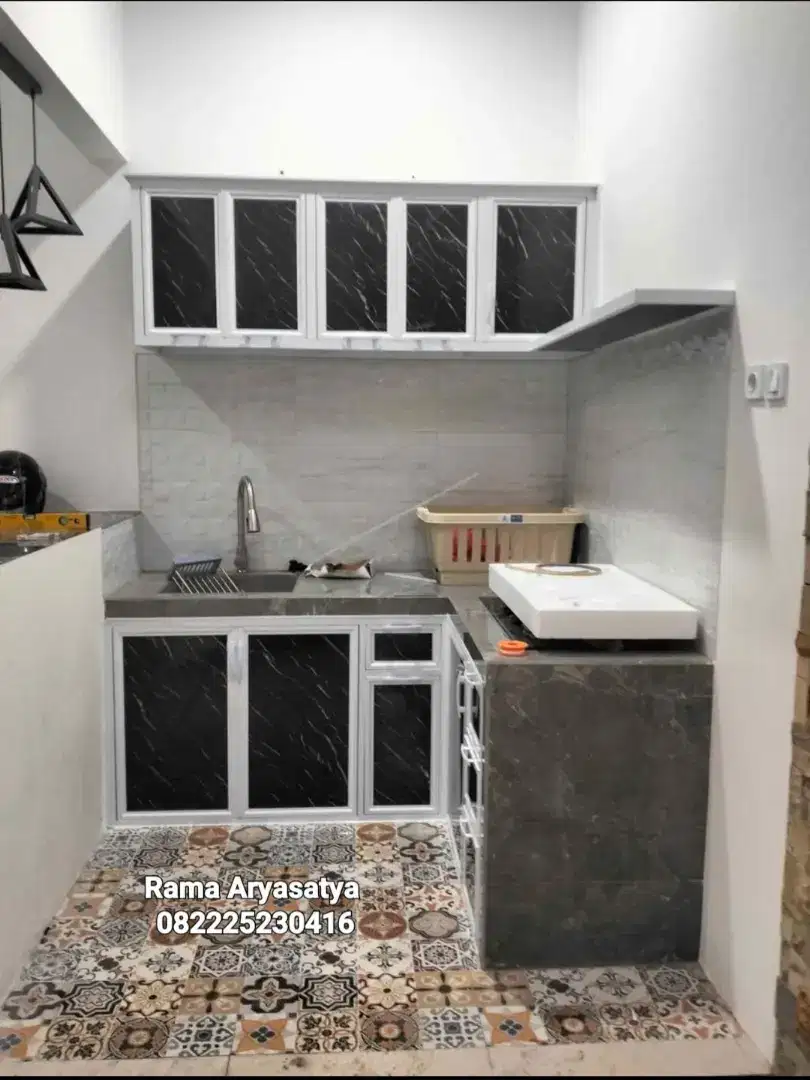 Kitchen set minimalis aluminium anti rayap murah berkualitas