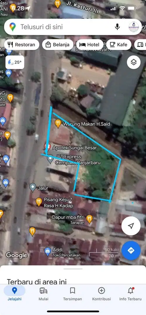Dijual cepat murah tanah beserta ruko nya