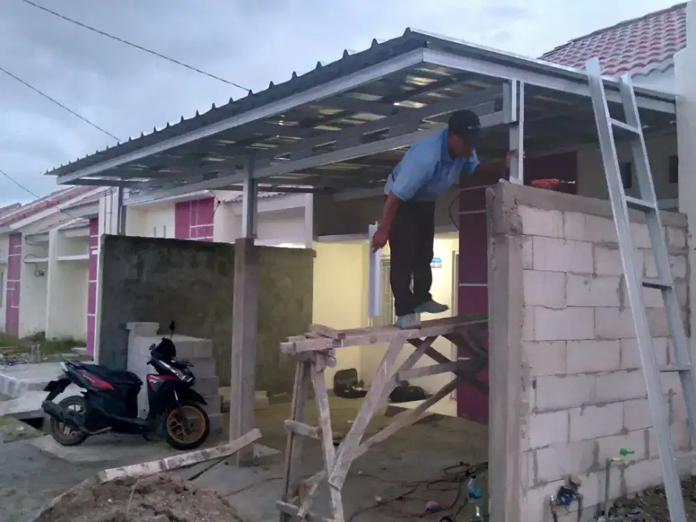 Kanopi Baja Ringan Atap Spandek