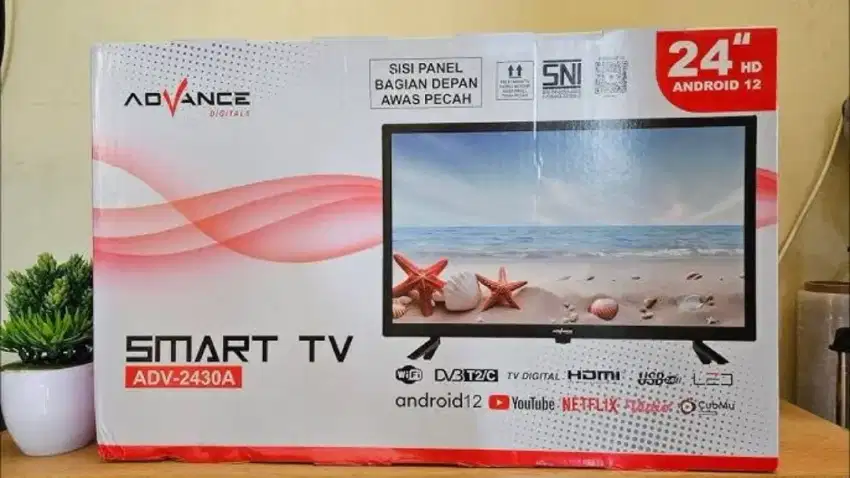 Android TV Advance 24inci. Baru