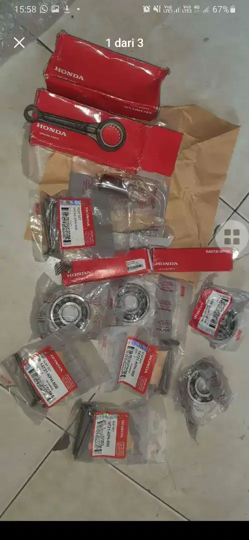 Part turun mesin supra x / kharisma