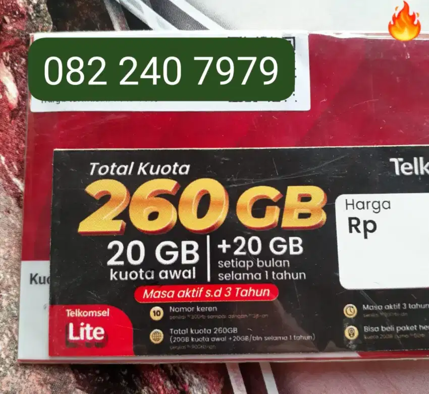 NOMOR CANTIK ADA ISI KUOTA NASIONAL1 GB AKTIF 1 BULAN.