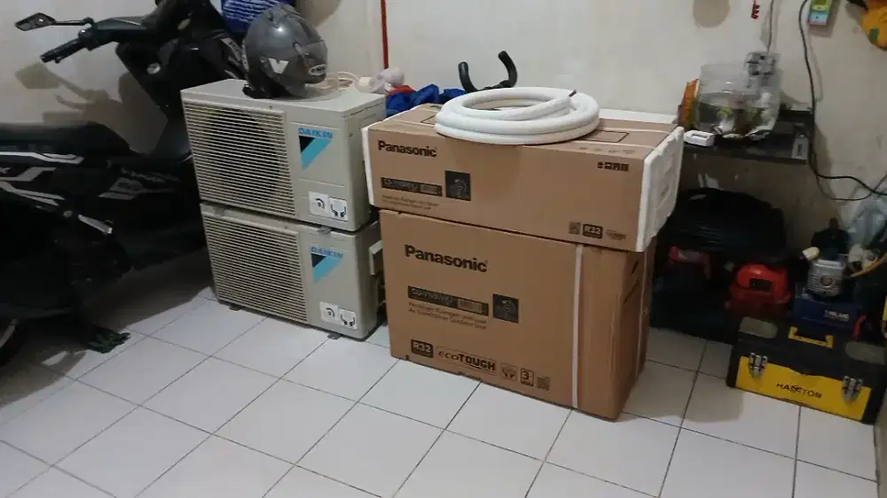 Ac second dan baru siap pasang