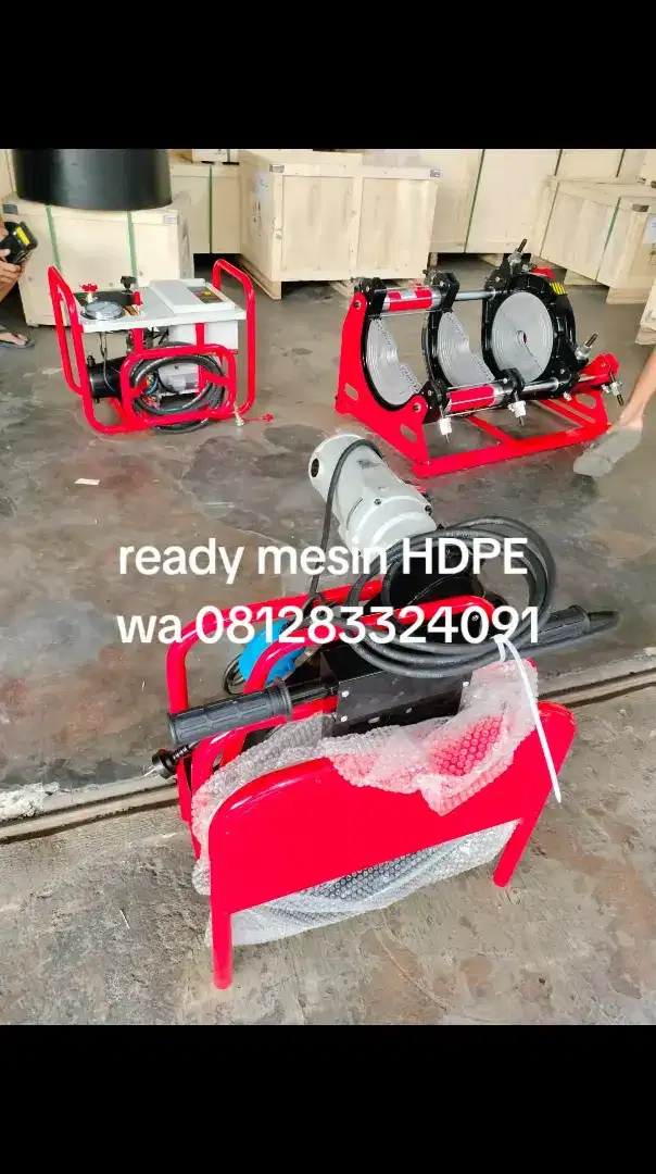 Mesin las penyambung pipa HDPE