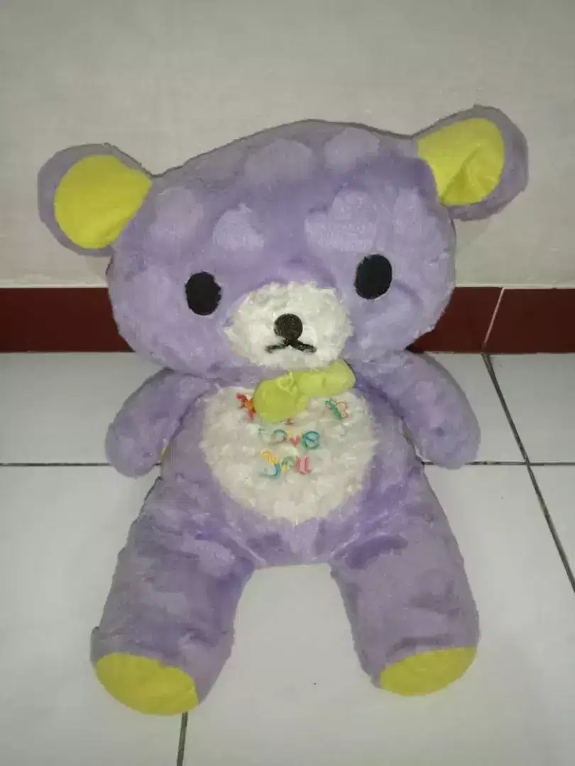 Boneka Beruang Ungu