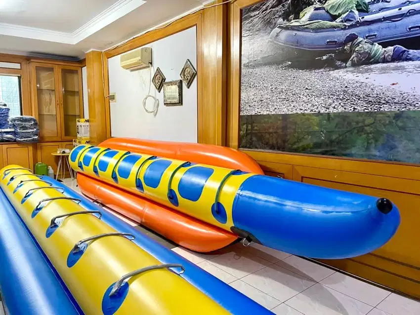 Banana Boat Perahu Karet AQUASI 600 Kapasitas 6 Orang Welding Stsyem
