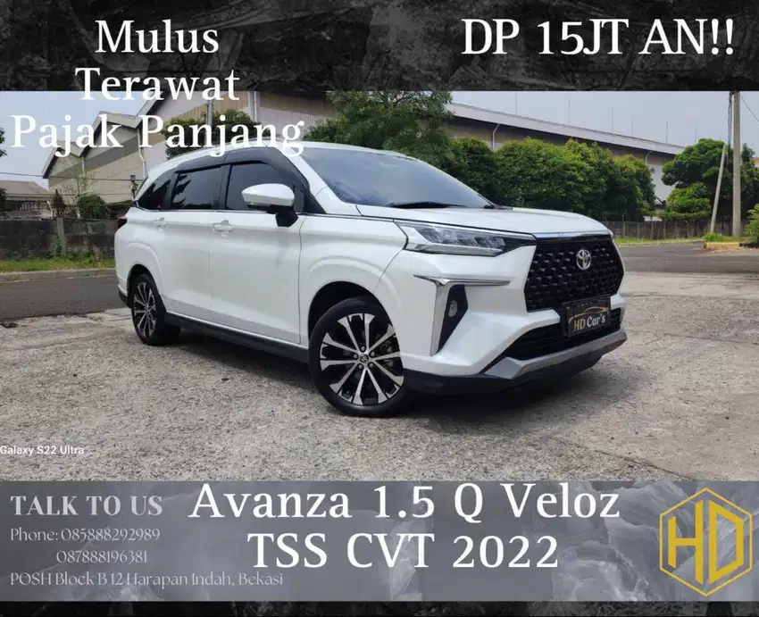 Toyota Avanza 1.5 Q Veloz TSS CVT 2022 / 2023 / 2021 Wrn Putih Pjk Pjg