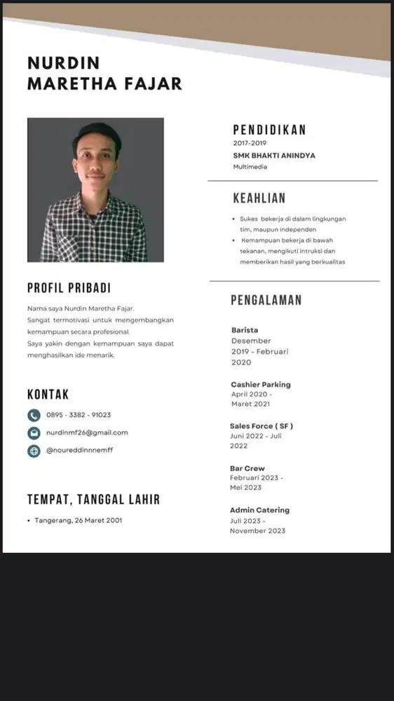 Sedang Butuh Pekerjaan