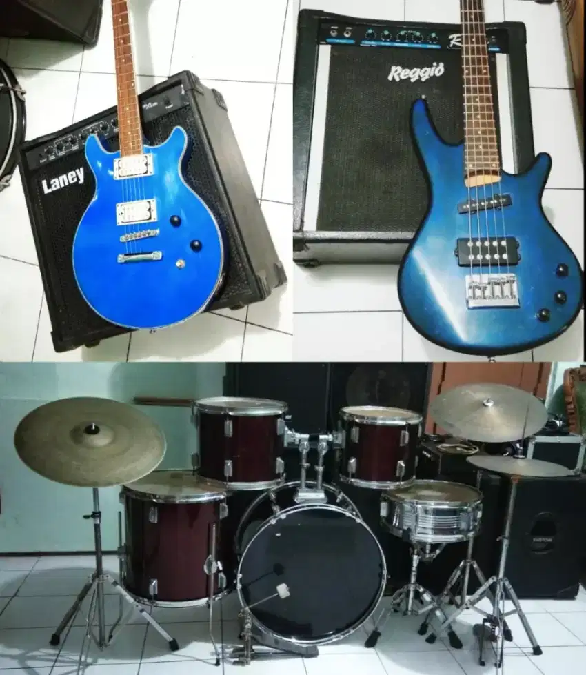 Gitar Bass Drum set Backsound