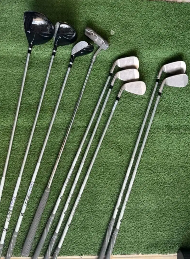 Stik golf set dan sepatu golf