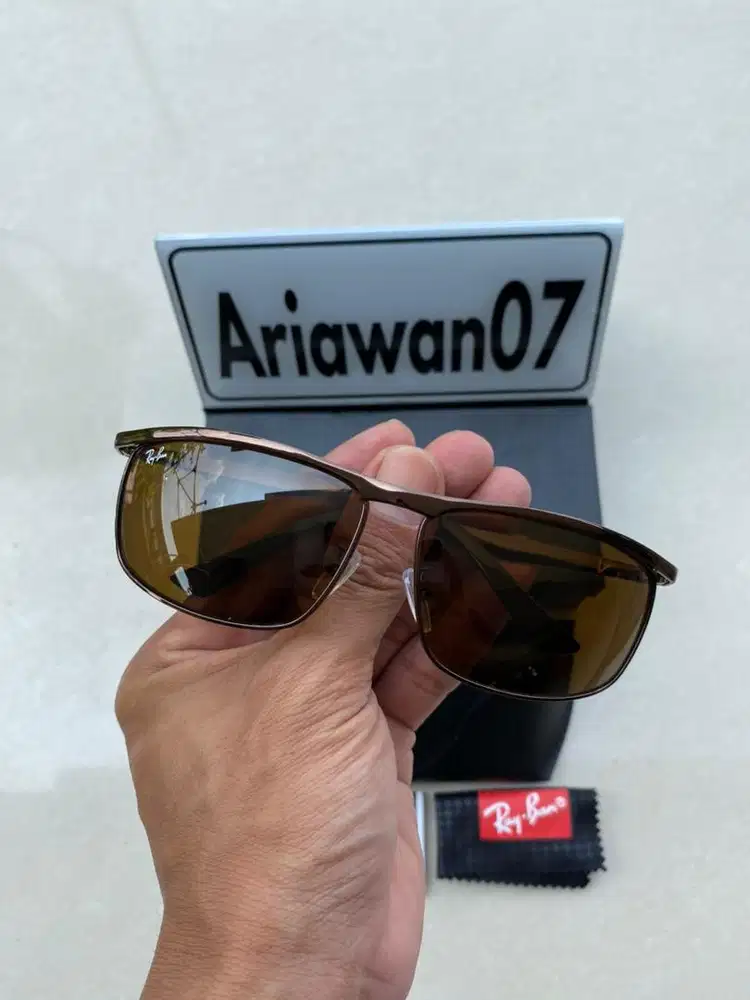 kacamata Ray-Ban model sport rb 3462 full brown