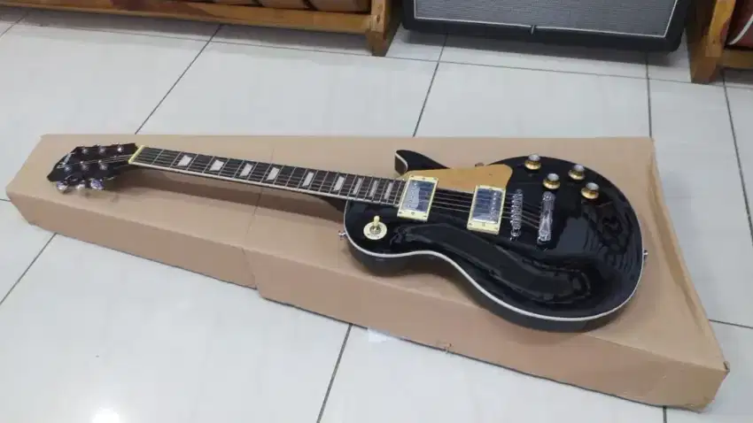 Gitar gibson les paul black beauty elektrik listrik