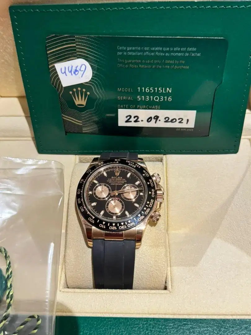 rolex daytona rose gold 2021