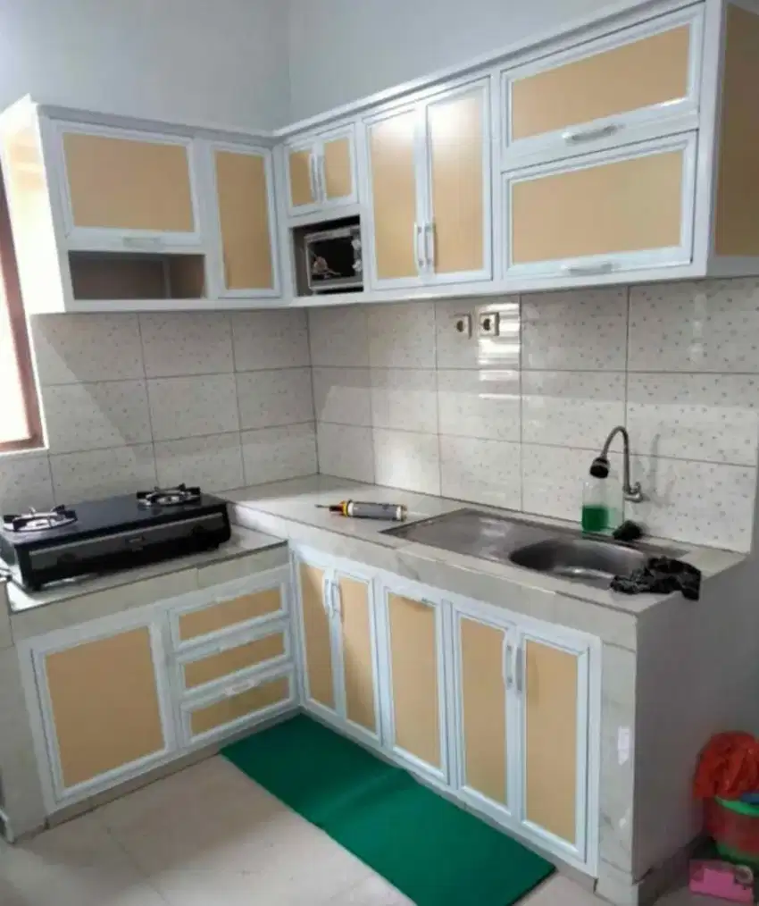 Kitchen set aluminium acp new minimalis