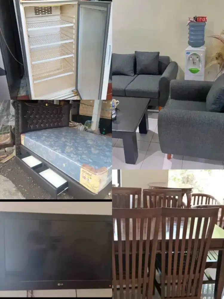 Dibeli kulkas freezer Showcase Mesin cuci Tv Ac Sofa springbed lemari