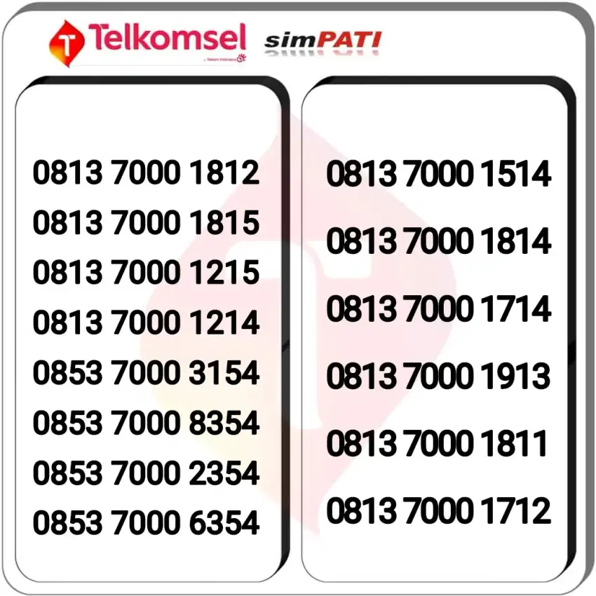 NOMER CANTIK TELKOMSEL , HARGA TERJANGKAU,.