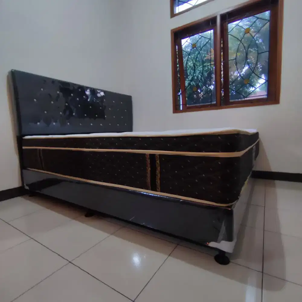 1 SET DIPAN + SB ELITE SUPREME UKURAN 160 X 200 CM TEBEL KASUR 33 CM