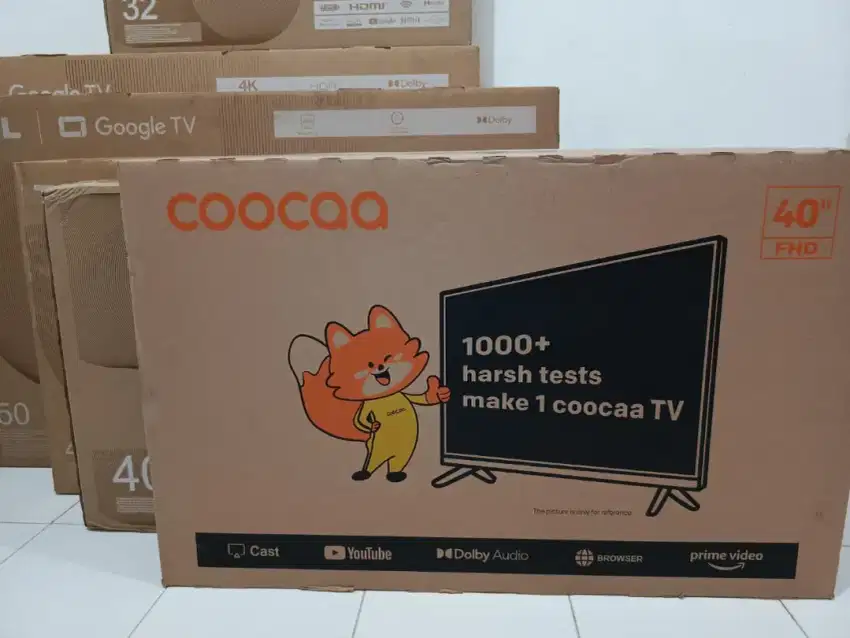 Coocaa Smart TV 40 Digital YouTube Prime vidio wetv garansi 3th BARU