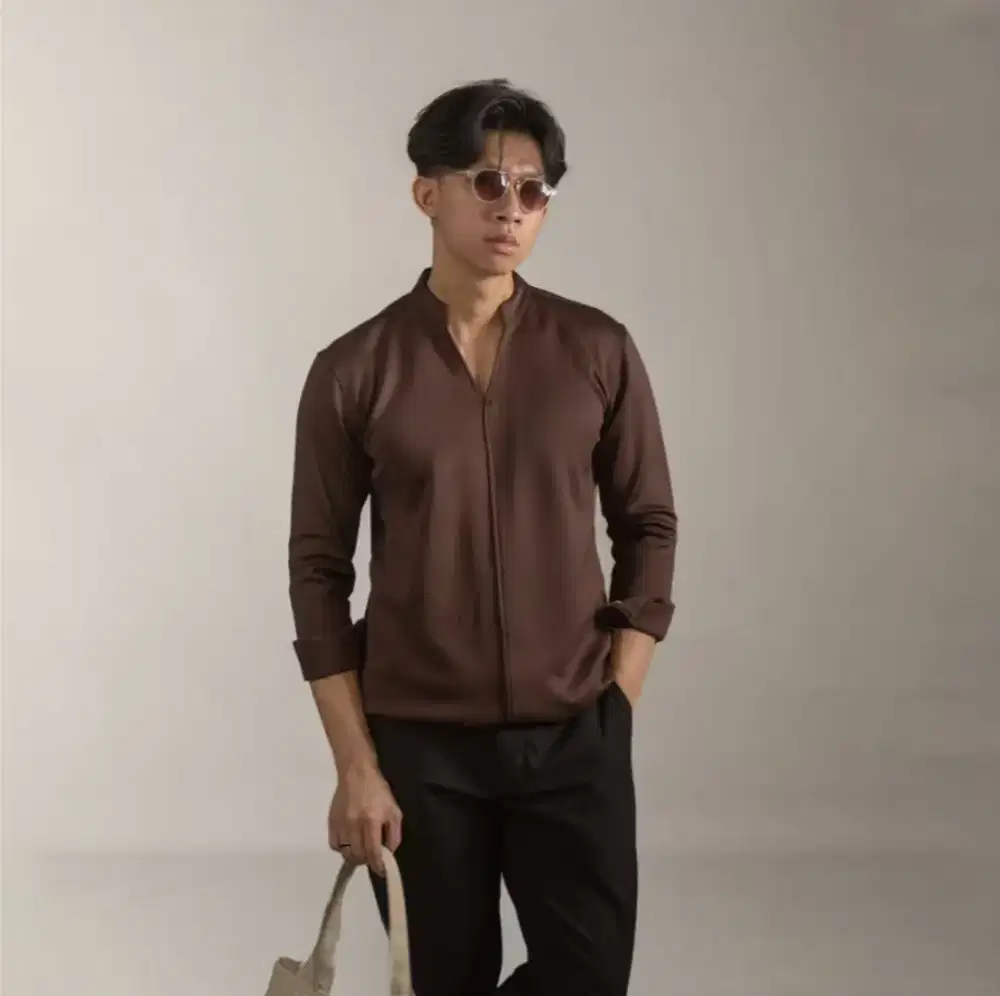 Minimal Shirt Scupa Sigonre Coffe/Coklat