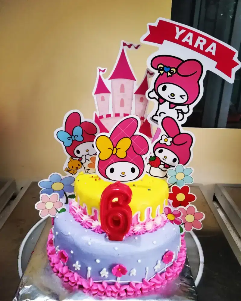 Kue ultah melody 2 tingkat