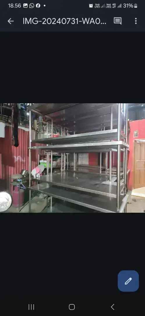 Jual meja 200x60x82 siap pakai
